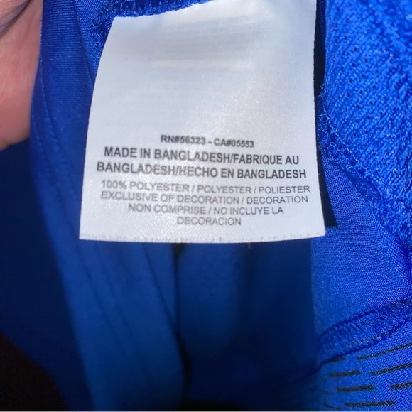 Nike Dynamo Print Dri-Fit Training Shirt Game Royal Blue Men’s XXL - Picture 4 of 5